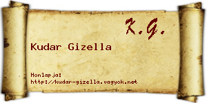 Kudar Gizella névjegykártya